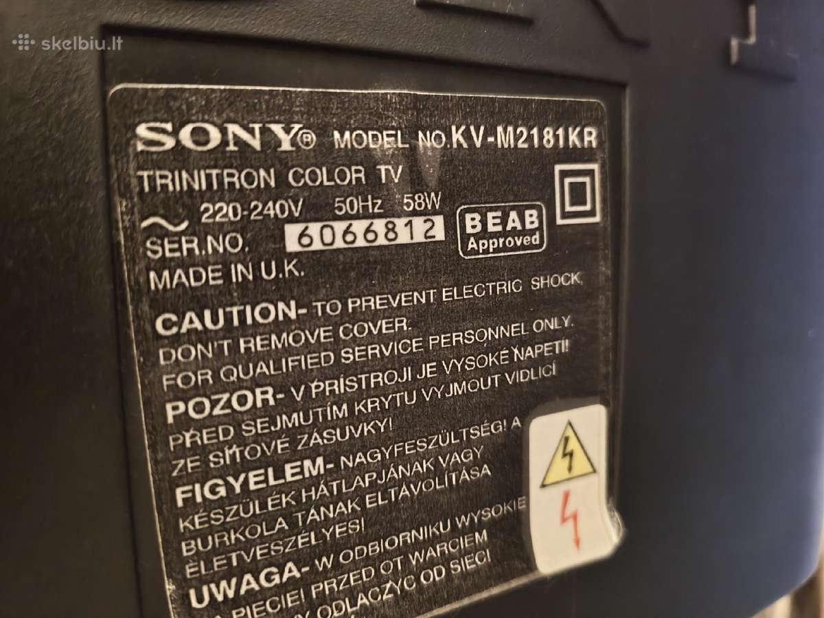Sony trinitron TV - nuotraukos Nr. 2