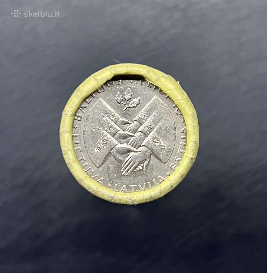 1999 metų 1 lito moneta - Baltijos keliui - nuotraukos Nr. 2
