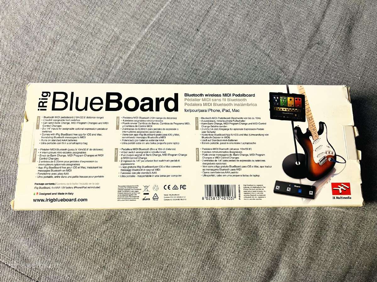 Bluetooth Midi foot kontroleris irig Blue Board - nuotraukos Nr. 5