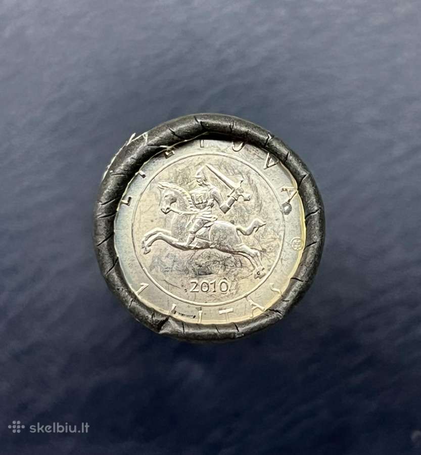 2010 metų 1 lito moneta - Žalgirio mūšis - nuotraukos Nr. 3