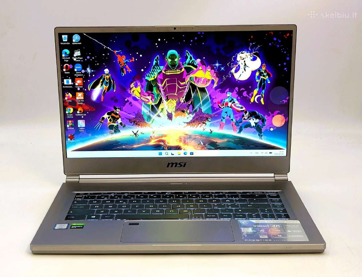 Msi Prestige P65 i7-9750h 16gb Gtx 1060 Ti 6gb - nuotraukos Nr. 2