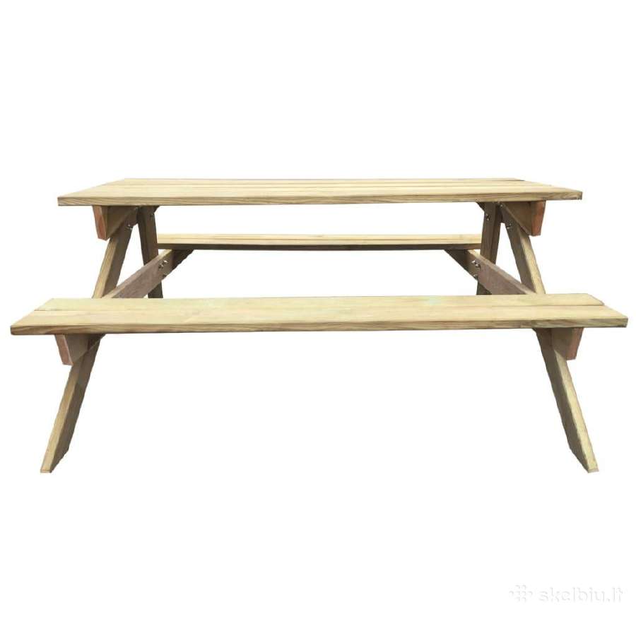 Iškylos stalas, 150x135x71,5cm vidaxl(41725) - nuotraukos Nr. 2