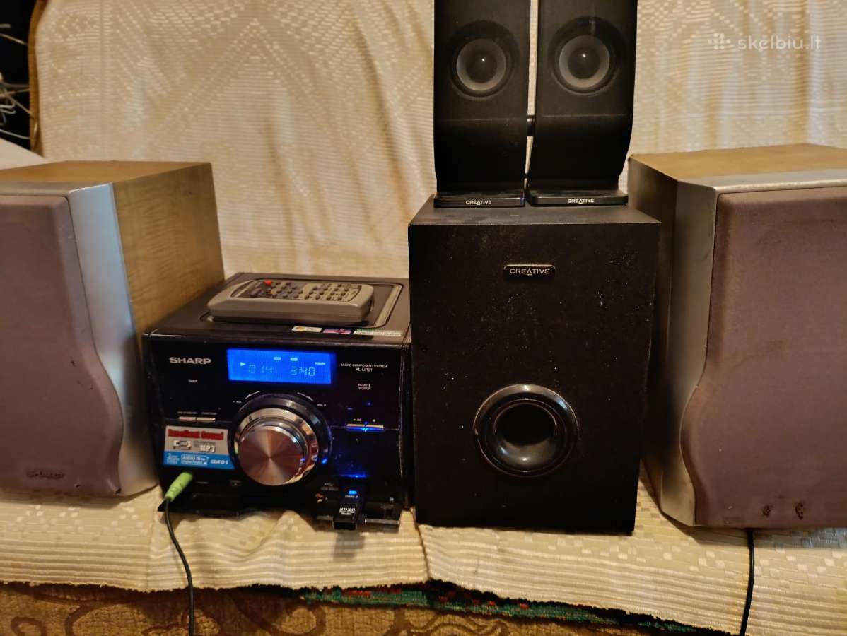 Geras Sharp,muzikinis Centras,usb,CD,aux,fm,pultas - nuotraukos Nr. 3
