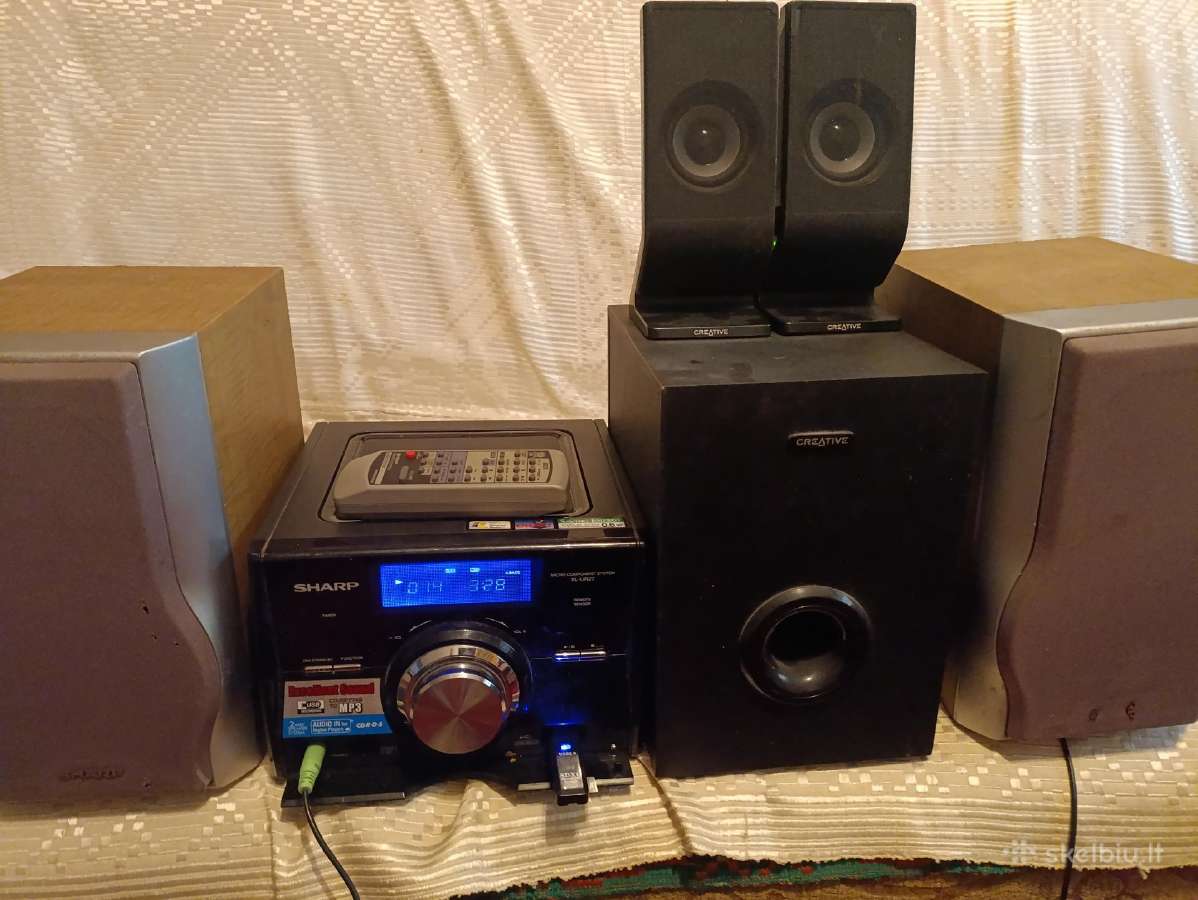 Geras Sharp,muzikinis Centras,usb,CD,aux,fm,pultas - nuotraukos Nr. 6