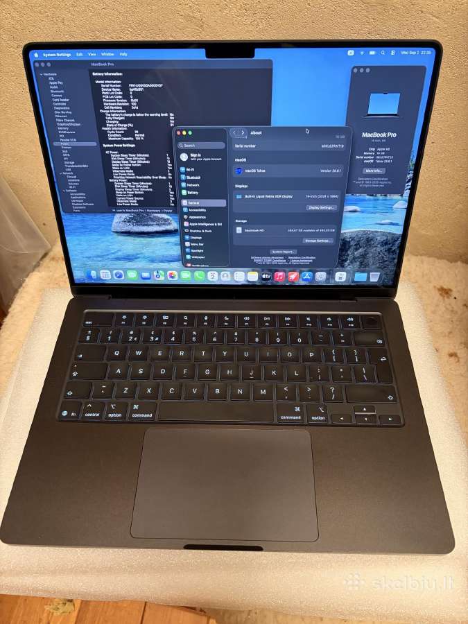 MacBook Pro 14 su M5 16gb 512gb SSD juodas - nuotraukos Nr. 4