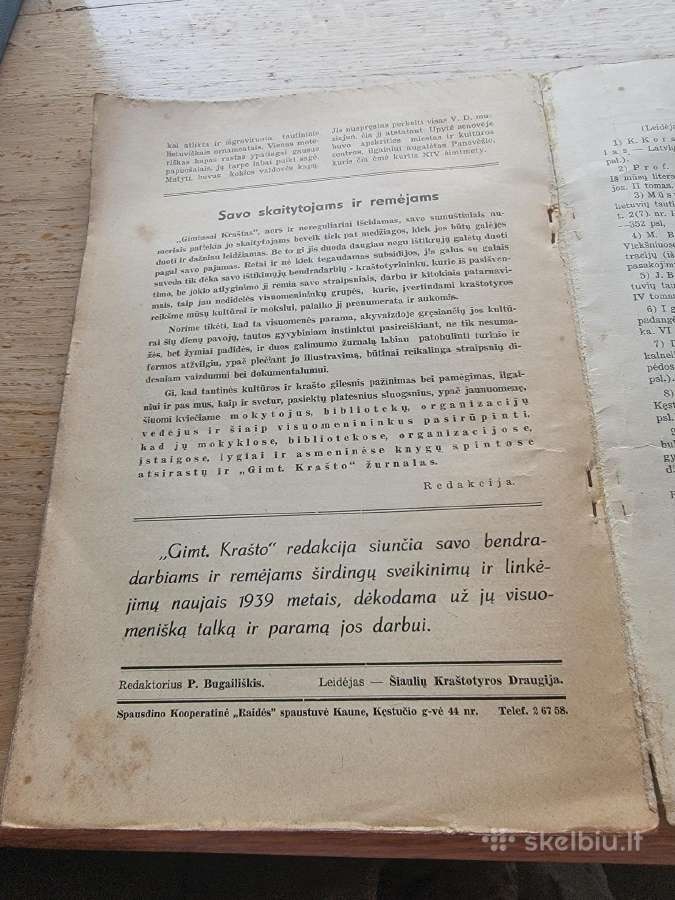 1938 m.žurnalas "Gimtasis kraštas" liepos-gruodžio - nuotraukos Nr. 6
