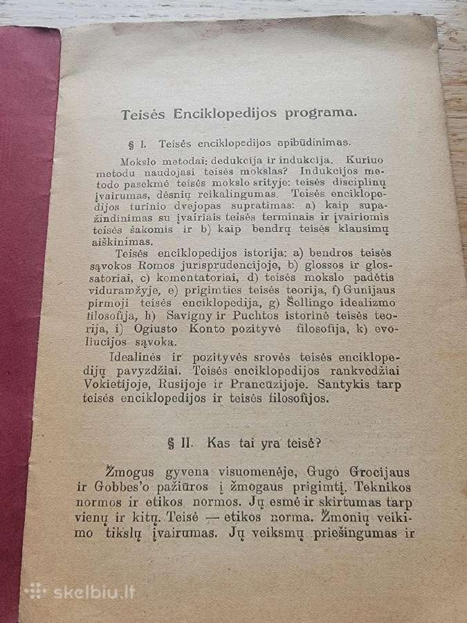 1925 m.p.leono "Teisės enciklopedijos programa" - nuotraukos Nr. 2
