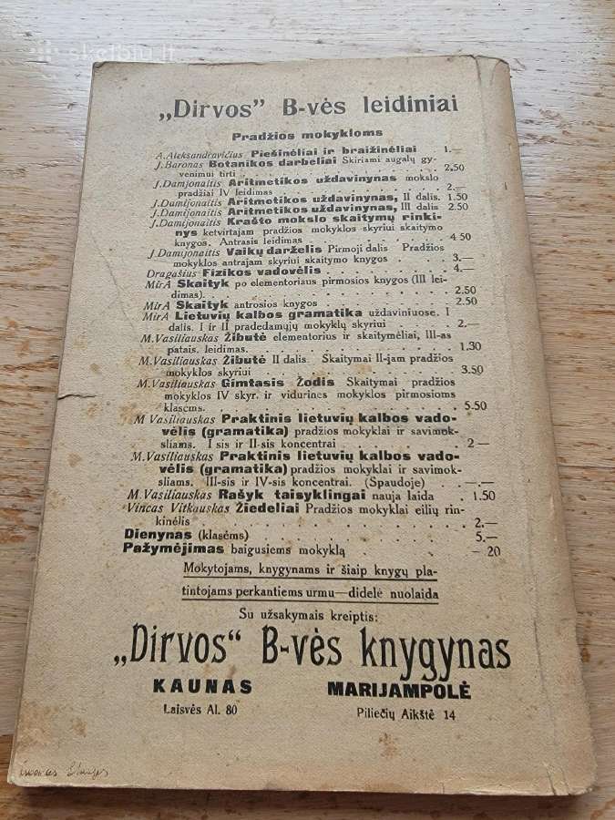 1928 m.j.damijonaičio vadovėlis "Krašto mokslo - nuotraukos Nr. 6