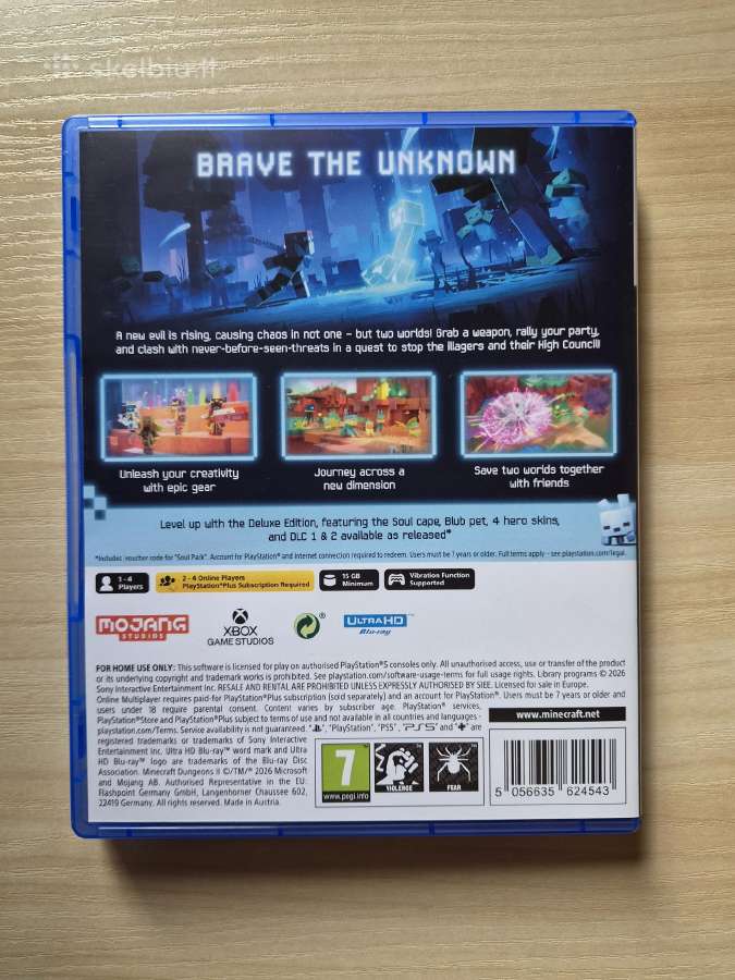 Minecraft Dungeons II Playstation 5 zaidimas - nuotraukos Nr. 2
