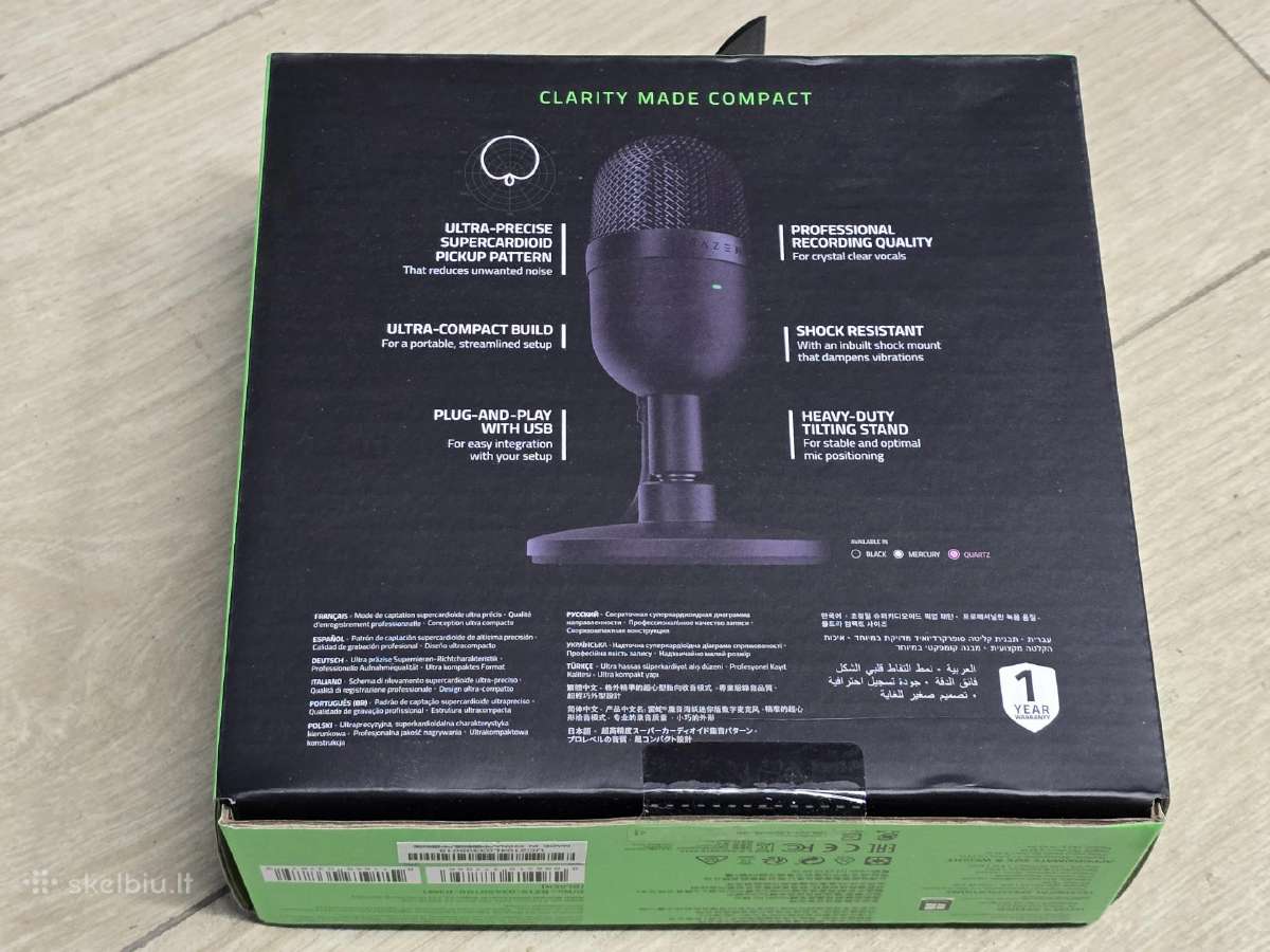 Stalinis mikrofonas Razer Seiren Mini - nuotraukos Nr. 2