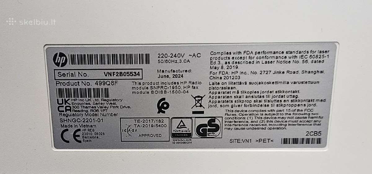 Spausdintuvas Hp Mfp 3302fdw, lazerinis, spalvotas - nuotraukos Nr. 4