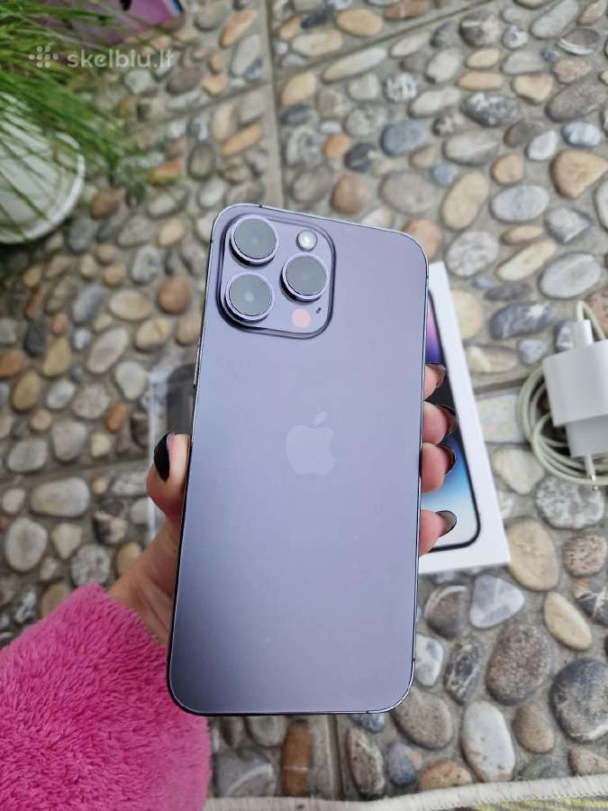 Parduodamas iPhone 14 Pro Max, Deep Purple, 256gb - nuotraukos Nr. 4