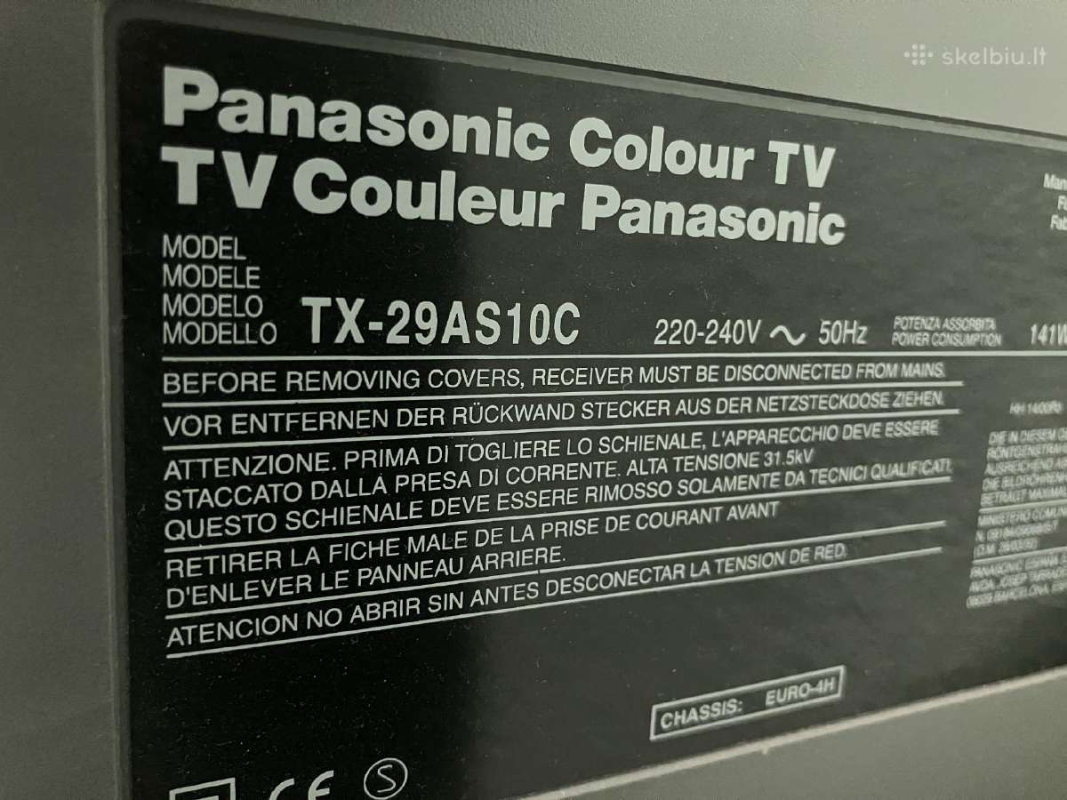 Televizorius Panasonic Quintrix Tx-29as10c - nuotraukos Nr. 3