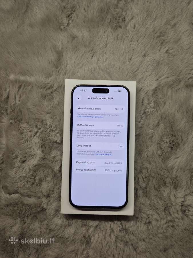 iPhone 15 Pro 128gb - nuotraukos Nr. 4