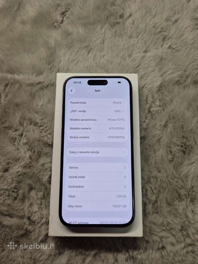iPhone 15 Pro 128gb - nuotraukos Nr. 7