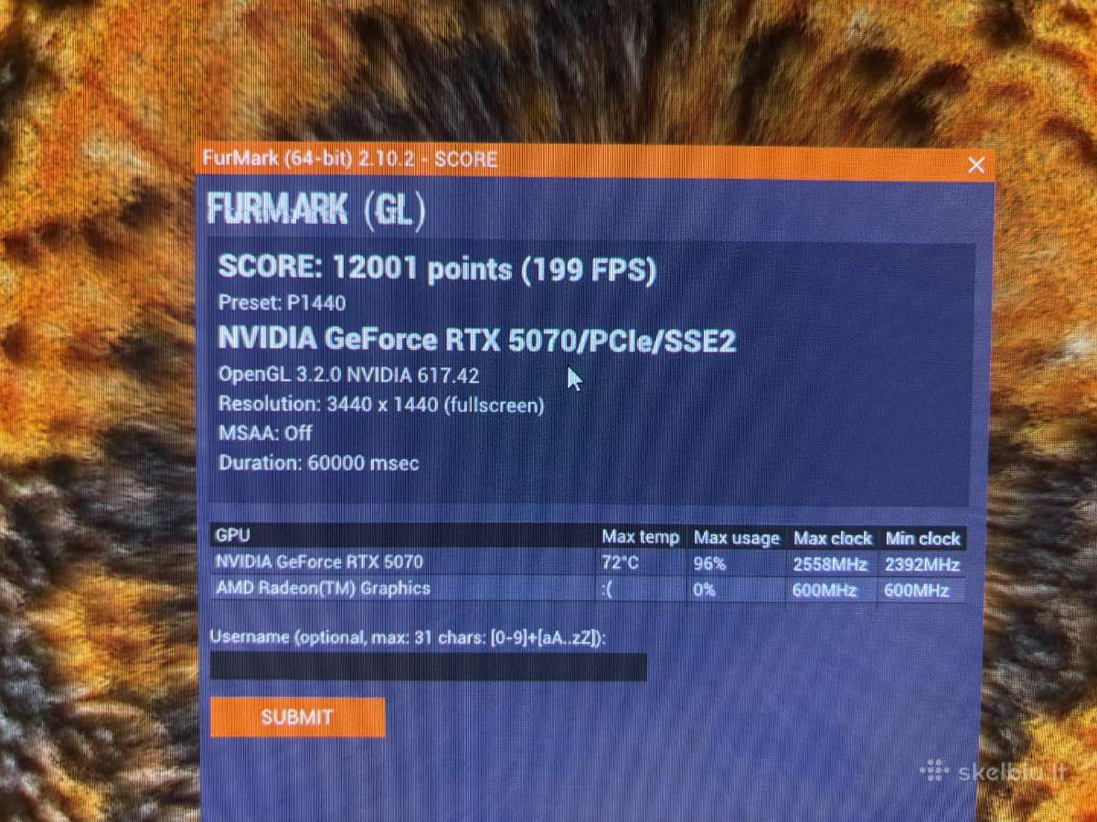 Rtx 5070, Ryzen 7 7800x3d, 32gb Ddr5 - nuotraukos Nr. 3
