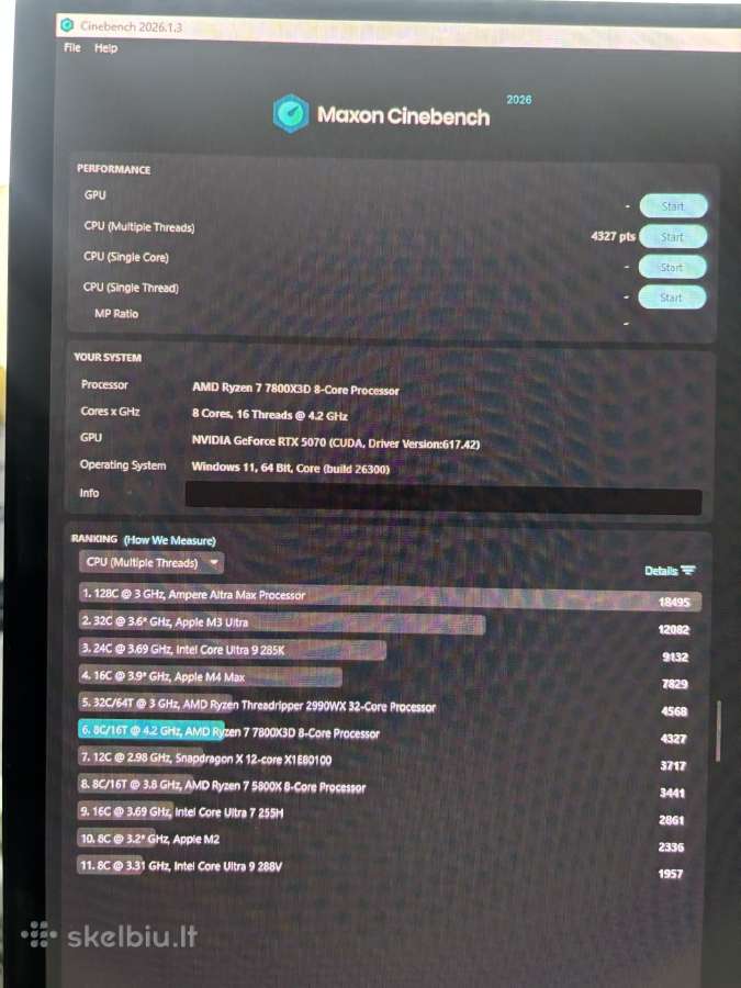 Rtx 5070, Ryzen 7 7800x3d, 32gb Ddr5 - nuotraukos Nr. 8