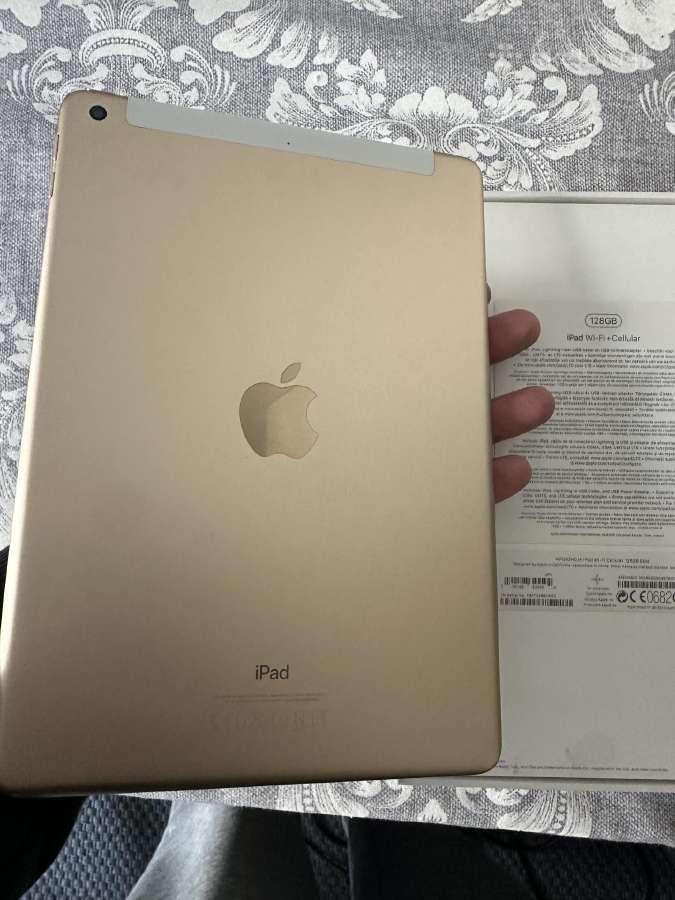 Apple iPad 5th Gen 128gb WiFi+cellular Gold - nuotraukos Nr. 2