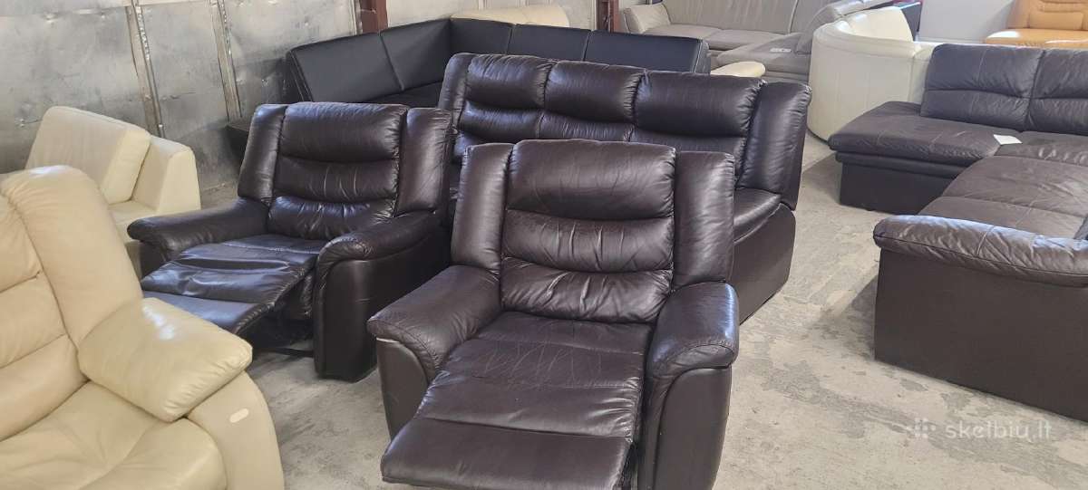 Odine Sofa Lova ir du Reglaineris foteliai kampas - nuotraukos Nr. 3