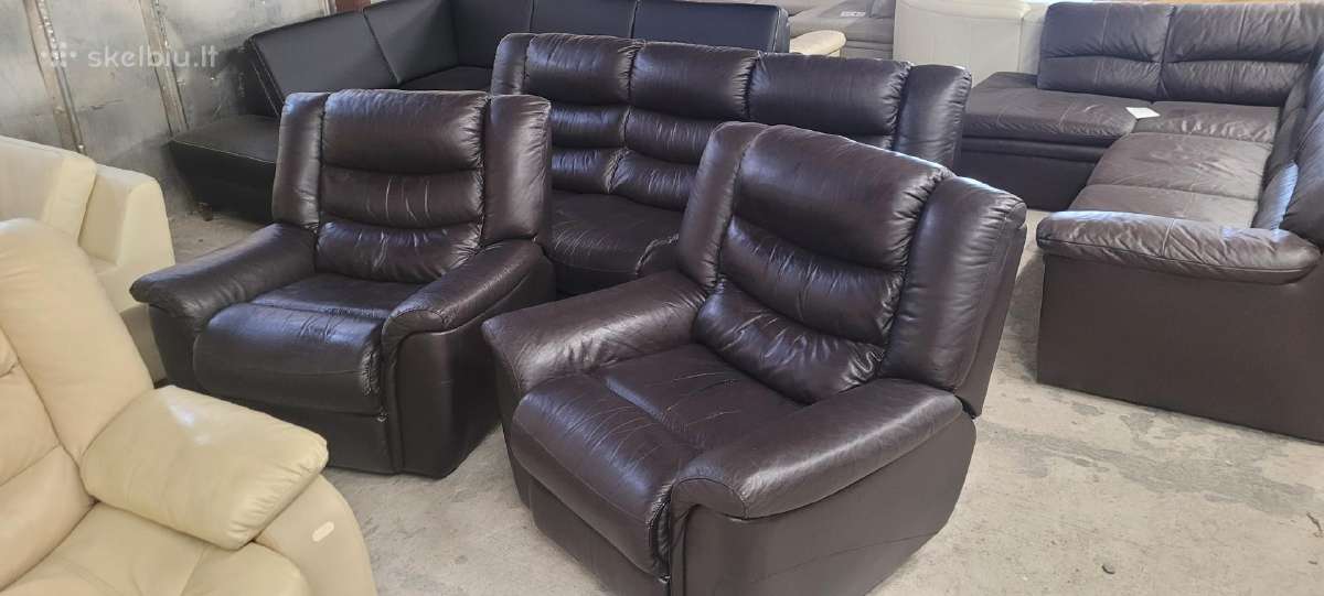 Odine Sofa Lova ir du Reglaineris foteliai kampas - nuotraukos Nr. 4