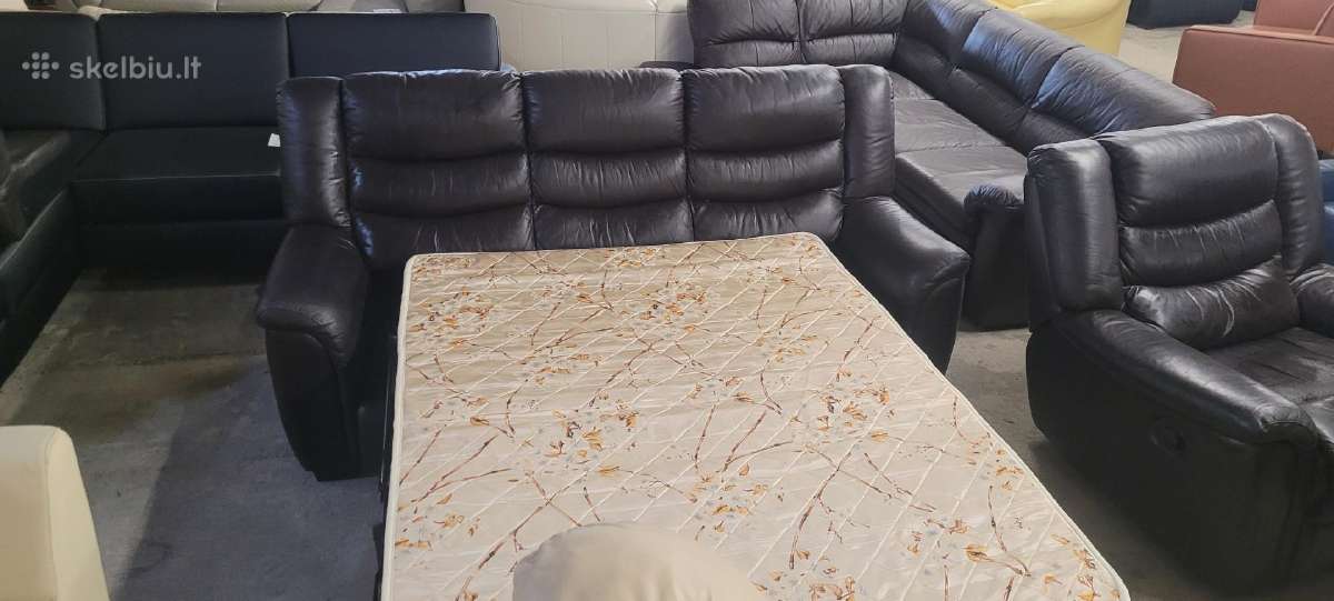 Odine Sofa Lova ir du Reglaineris foteliai kampas - nuotraukos Nr. 5
