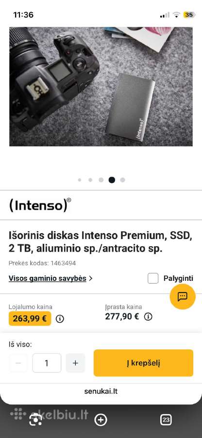 Išorinis diskas naujas! 2tb - nuotraukos Nr. 2