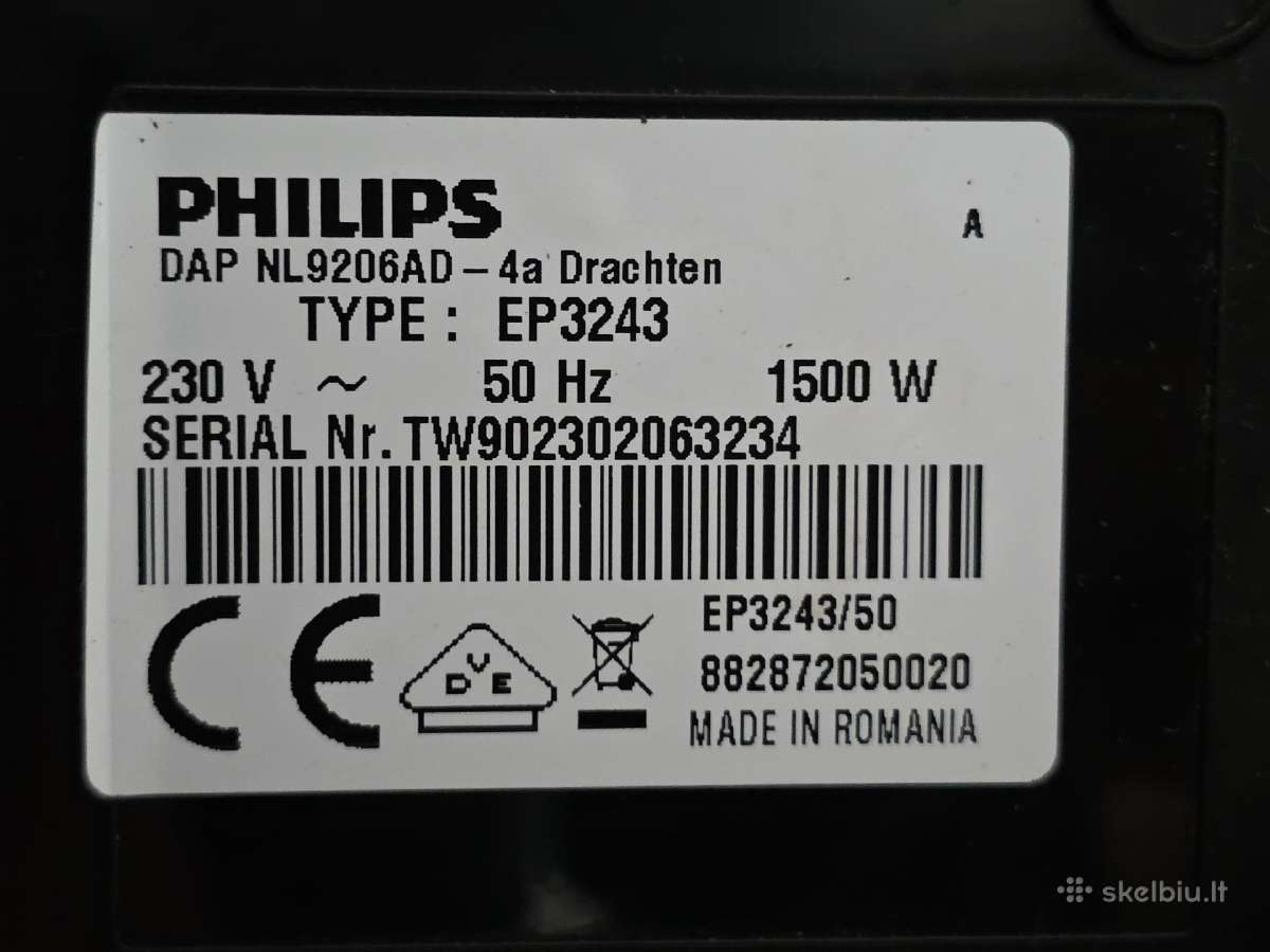 Philips Ep3243 kavos aparatas - nuotraukos Nr. 5