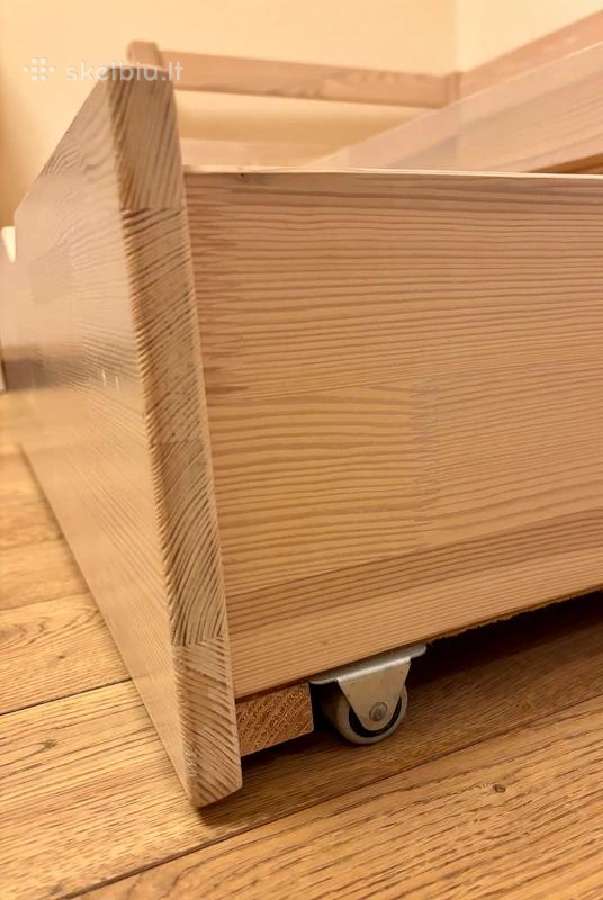 Vaikiska medinė sofa - lova su stalčiais 1,60x0,80 - nuotraukos Nr. 7