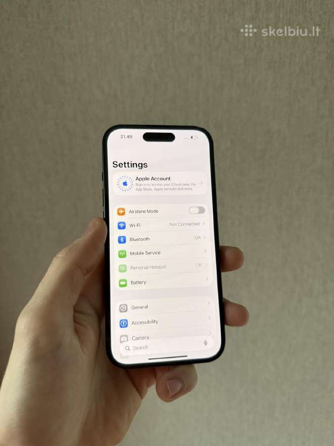 iPhone 15 128gb Black - nuotraukos Nr. 4