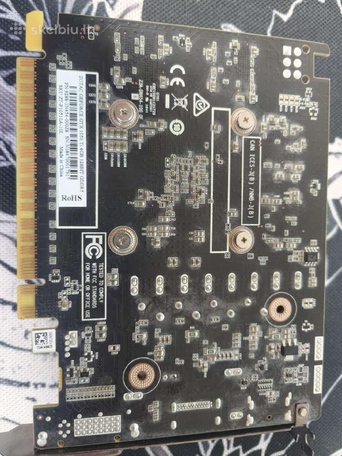Vaizdo plokštė Zotac gtx 1050ti 4gb - nuotraukos Nr. 3