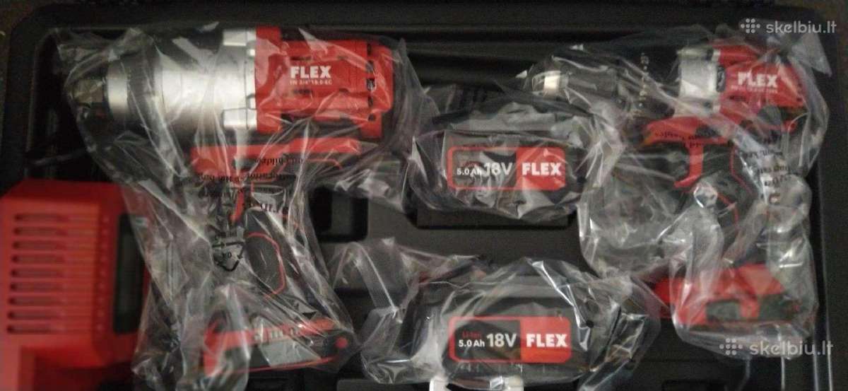 Flex 1060 Nm galios impactas + suktukas komplektas - nuotraukos Nr. 3