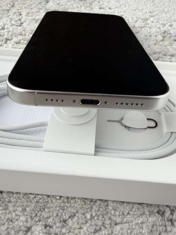 Parduodamas baltas iPhone 16 pro max 256 - nuotraukos Nr. 7