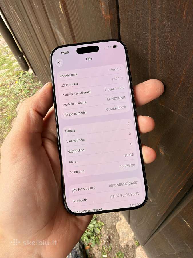 iPhone 16 Pro Naujas 2 Krovimo ciklai - nuotraukos Nr. 6