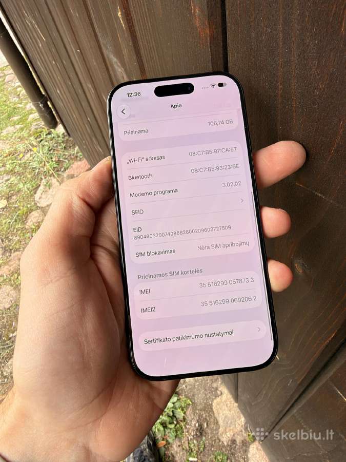 iPhone 16 Pro Naujas 2 Krovimo ciklai - nuotraukos Nr. 7