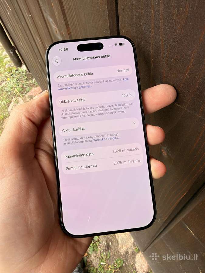 iPhone 16 Pro Naujas 2 Krovimo ciklai - nuotraukos Nr. 8