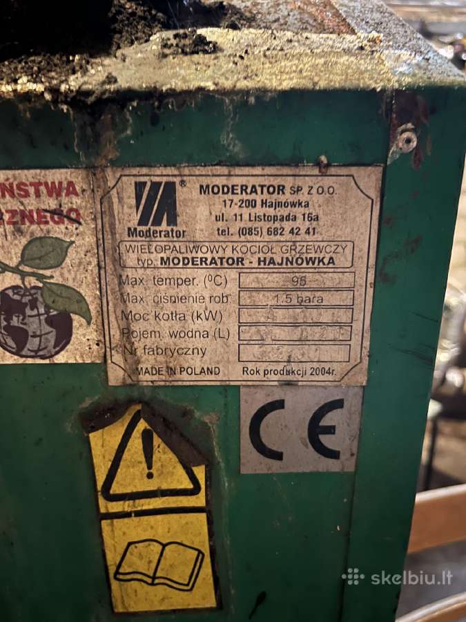 Granulių katilas, bunkeris ir šnekas - nuotraukos Nr. 2