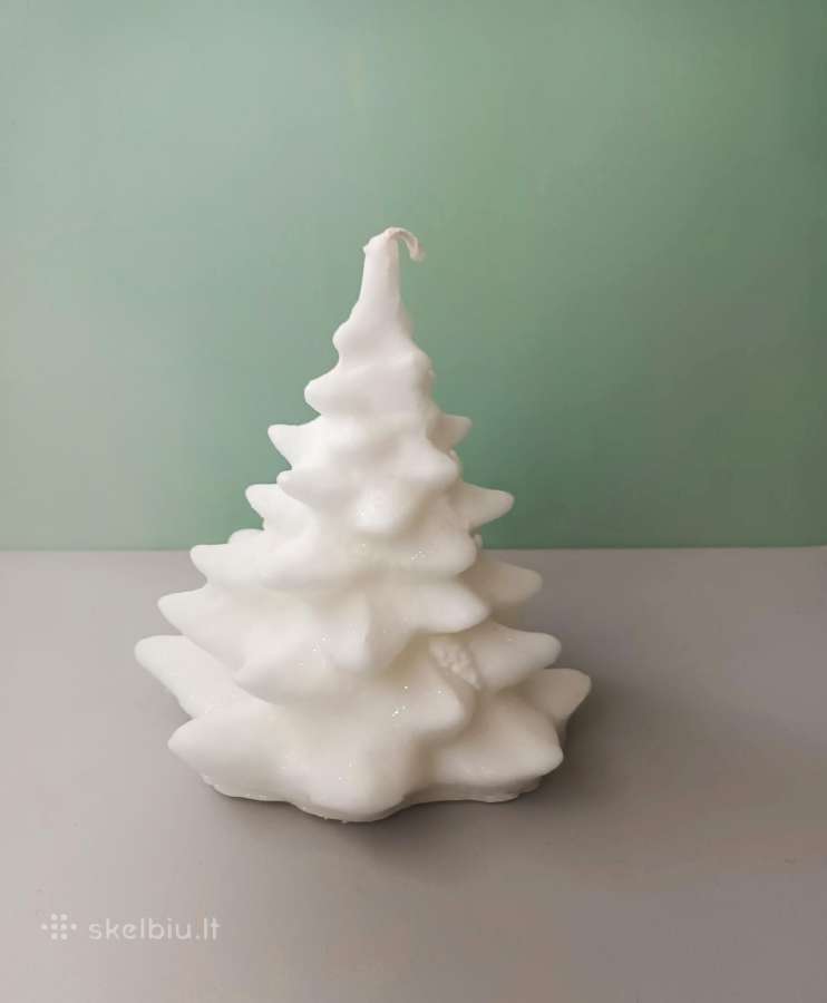 Eglutės formos Kalėdinė žvakė, 20cm aukštis - nuotraukos Nr. 2