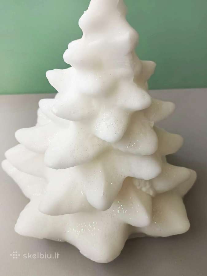 Eglutės formos Kalėdinė žvakė, 20cm aukštis - nuotraukos Nr. 3