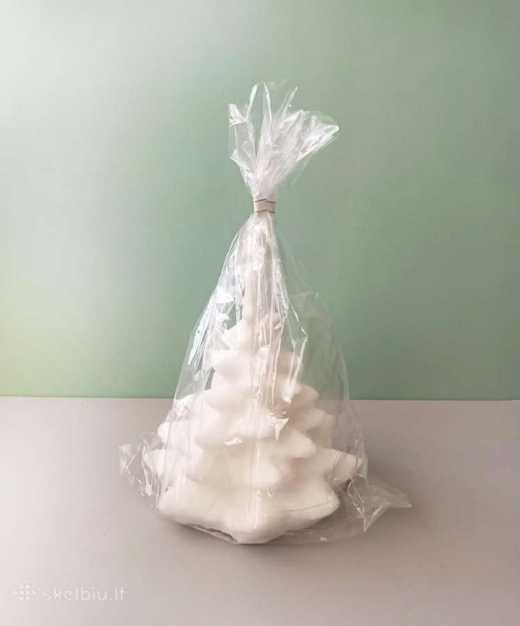 Eglutės formos Kalėdinė žvakė, 20cm aukštis - nuotraukos Nr. 8