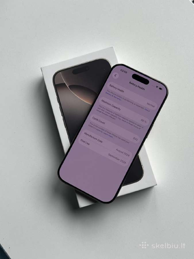 iPhone 16 Pro 256gb - nuotraukos Nr. 3