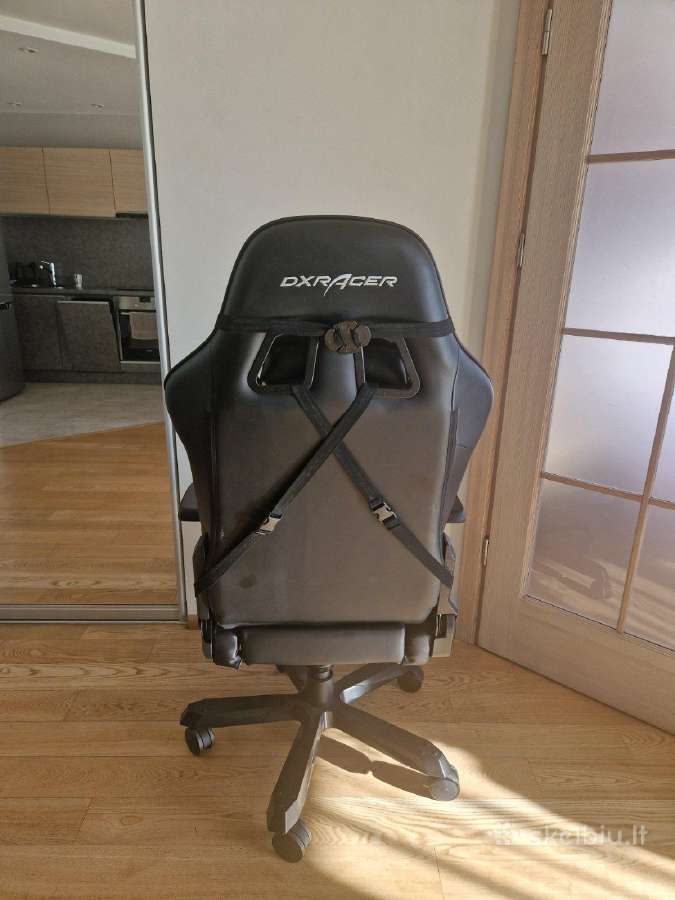 Dxracer žaidimų kėdė, juoda, su pagalvėmis - nuotraukos Nr. 3