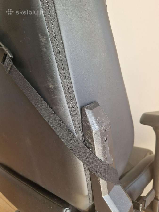 Dxracer žaidimų kėdė, juoda, su pagalvėmis - nuotraukos Nr. 6