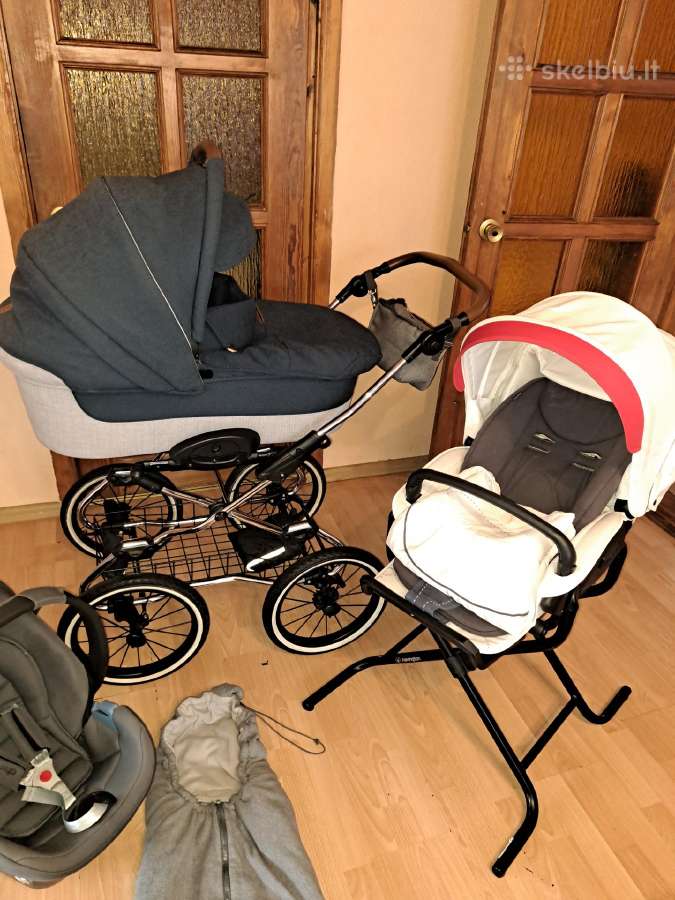 Klasikinis vaikiškas vežimėlis 3in1 Navington Cara - nuotraukos Nr. 2