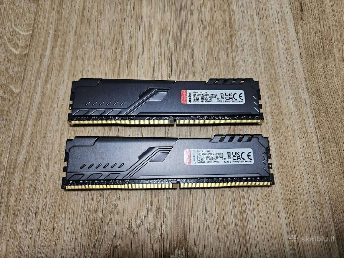 Kingston Hyperx Fury Ddr4 16gb (2x8gb) 3200mhz - nuotraukos Nr. 2