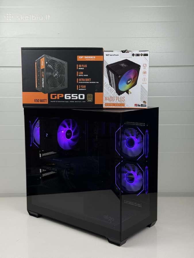 Stacionarus Kompiuteris Rtx 4060 Ryzen 5 16gb 1tb - nuotraukos Nr. 2