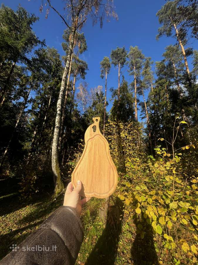 Kriaušės formos uosinė pjaustymo lentelė - nuotraukos Nr. 2