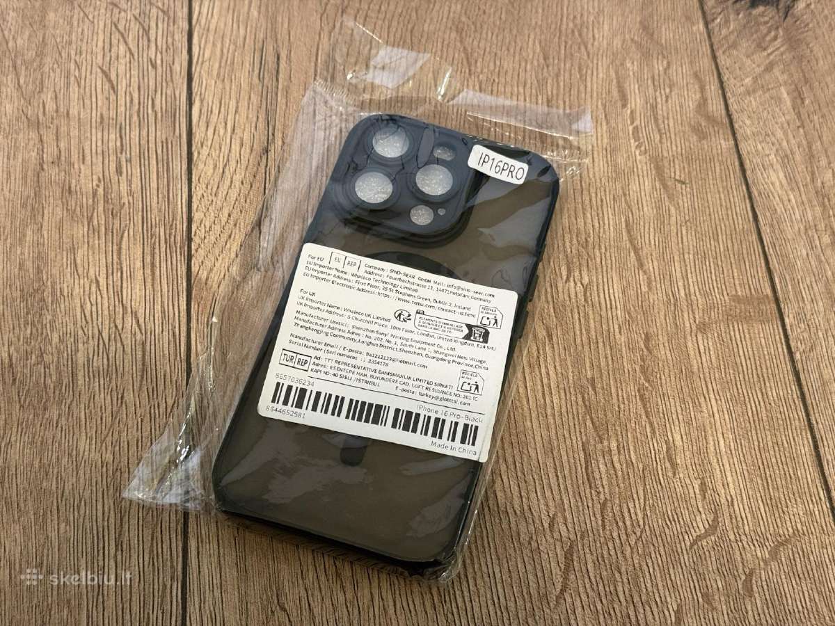 iPhone 16 Pro dėklas su Magsafe, juodas matinis - nuotraukos Nr. 4