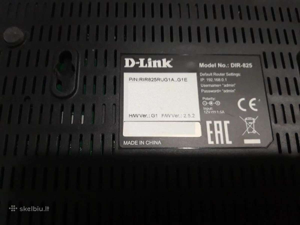 Gigabitinis routeris D-link Dir-825 - nuotraukos Nr. 4
