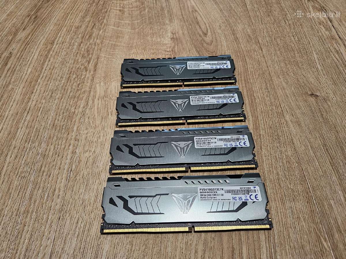 Patriot Viper Steel Ddr4 32gb (4x8gb) 3733mhz - nuotraukos Nr. 2