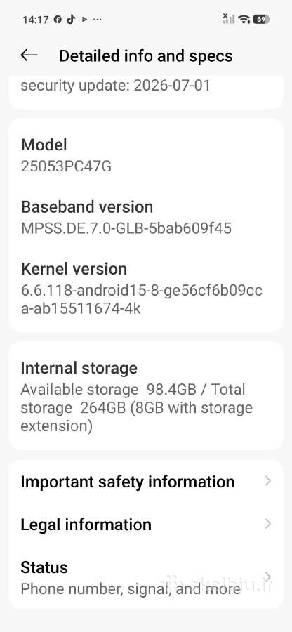 Poco F7 12/256gb Limited Edition (Baterija 98%) - nuotraukos Nr. 13